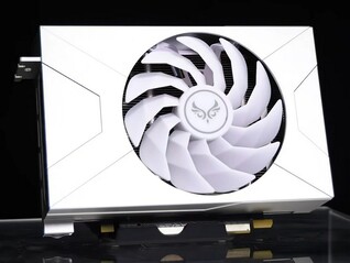GeForce RTX 4070 Sakura Snow X features a shroud fully machined from aluminum (Image source: Zephyr)