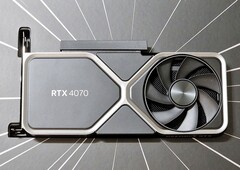 The GeForce RTX 4070 supposedly performs like the RTX 3080. (Image source: @GiannisDavid)