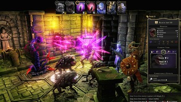 An image showing a battle in Gloomhaven.