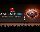 The Ascend 910C AI chip announcement. (Image source: Huawei)