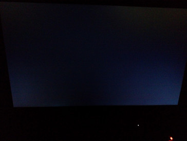 Backlight bleed along bottom bezel, left of center.