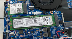 The Samsung PM981 SSD in situ