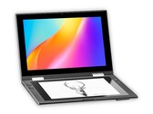 The OkPad combines an E Ink display with an LCD. (Image source: Bluegen)