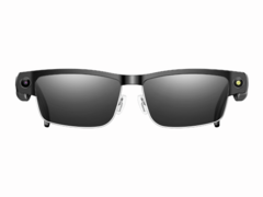 Rollme's Airview smart glasses have two lens options at launch, clear and tinted (pictured). (Image source: Rogbid)