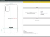 A schematic for the upcoming Samsung phone. (Source: FCC via NashvilleChatter)