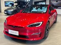 The updated 2022 Tesla Model S comes with new headlights, taillights and a new charging port for some markets (Image: Caster)
