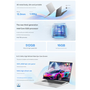 The configuration of the Vivobook 16SE with better screen