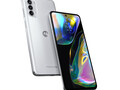 The Moto G82 5G comes in Meteorite Gray and White Lily colourways at launch. (Image source: Motorola)