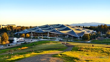 The Google Visitor Center viewed from the adjacent hill.