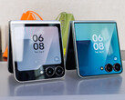 Samsung Galaxy Z Flip7 (right) compared with the Flip7 FE (left)