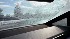 Cybertruck wiper streaks issue is getting fixed OTA (Image source: Logan/X)