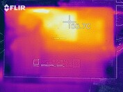 Heat map of the bottom of the device under load