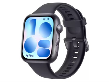 Unofficial render of Huawei Watch Fit 5 in black.