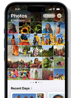 iOS 18 brings a major overhaul to the photos app. (Image via Apple)