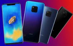 A render showing all the leaked color options for the Mate 20 Pro. (Source: gizmochina.com)