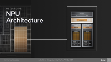 The new NPU is also integrated into the SoC tile. (source: Intel)