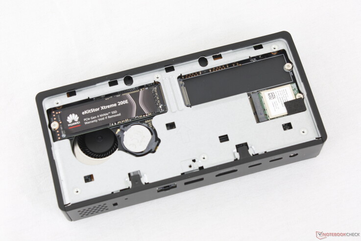 Underside with green panel removed