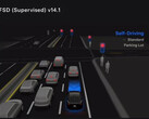 Tesla FSD 14 parking selection visual. (Image source: Tesla)
