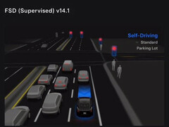 Tesla FSD 14 parking selection visual. (Image source: Tesla)