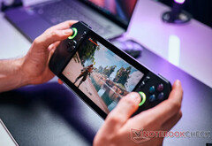 The next ROG Ally may well feature an AMD Strix Point APU, ROG Ally X pictured. (Image source: Notebookcheck)