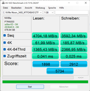 AS SSD result