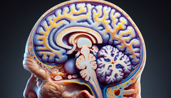 Brain affected by Alzheimer&#039;s (Image source: Generated using DALL·E 3)