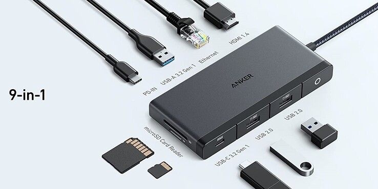 The Anker 552 USB-C Hub (9-in-1, 4K HDMI). (Image source: Anker)