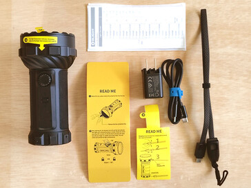 Olight Marauder 3 case contents.
