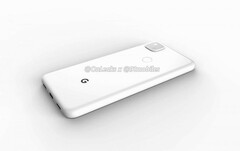 A Pixel 4a render. (Source: OnLeaks/91Mobiles)