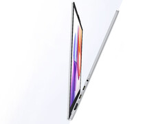 The Xiaoxin Air 15 costs $811 in China. Pictured: a promo picture showing the thin design of the laptop.