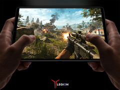 The Legion Y700 Gen 5 could feature a network enhancement chipset. Pictured: a promo picture showing the display of the tablet.