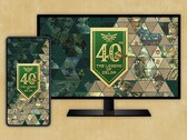 Zelda 40th Anniversary wallpaper shown