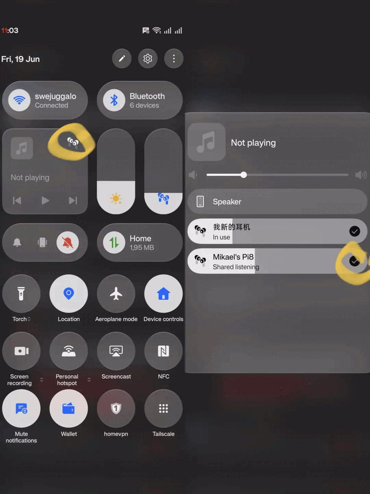 The feature allows users to stream the same audio to two pairs of wireless earbuds simultaneously, with independent volume controls for each connected device.