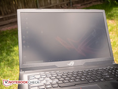 Outdoors under direct sunlight