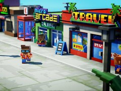The colorful, blocky world of The Touryst is now rendered in 8K on Sony&#039;s PlayStation 5 (Image: Shin&#039;en Multimedia)