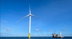All the foundations and 45 out of 65 turbines were already installed. (Image source: Ørsted)