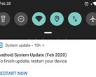 Xiaomi Mi A1 February 2020 update notification (Source: Own)