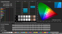 CalMAN: ColorChecker (post-calibration)