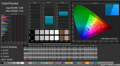 CalMAN: ColorChecker (post-calibration)