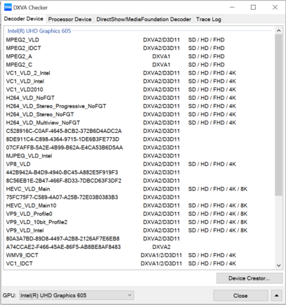 DXVA Checker