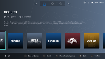 The Game Launcher provides a clean, easy-to-use interface (Image source: Notebookcheck)