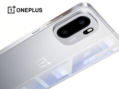 The OnePlus Ace 6 in one of its launch colours. (Image source: OnePlus - edited)