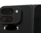 The alleged Pixel Fold 2 with what appears to be four rear-facing cameras. (Image source: Android Authority - edited)