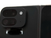 The alleged Pixel Fold 2 with what appears to be four rear-facing cameras. (Image source: Android Authority - edited)
