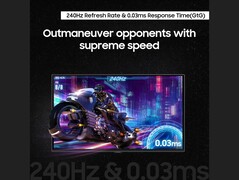Refresh rate and response time of the Odyssey OLED G6. (Image source: Amazon)