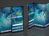 A new "Samsung Tri-Fold" render. (Source: LetsGoDigital)