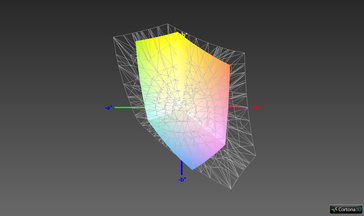 Color space coverage (sRGB) - 59.8 percent