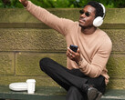 Damson Idris wearing Sony's unreleased over-ear headphones.