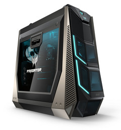 Acer forgoes &#039;gaming red&#039; LEDs in favour of a sleek blue look. (Source: Acer)
