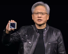 Nvidia CEO Jensen Huang unveils Blackwell GPU 18x+ faster than Hopper at GTC 2024. (Source: Nvidia on YouTube)
